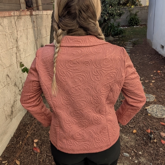 60s VTG Pink Textured Blazer - Picture 12 of 12